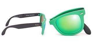 LENTES RAY BAN WAYFARER FOLDING VERDE 50MM